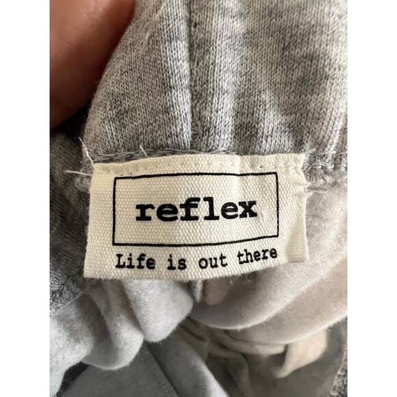 Reflex Life is out there Jogger Sweat Pants Slit in Knees Womens Size Large Gray - Picture 4 of 5